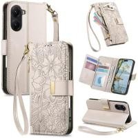 ราคา ฝาครอบใช้งานร่วมกับ Redmi A5 4G (173 มม.) LanyardZipper กระเป๋าสตางค์Dual Card HolderFlip Stand Magnetic Buckle เคสโทรศัพท์สีเทา (51408480183)