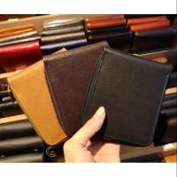 ราคา กระเป๋าสตางค์หนังวัวแท้100% (ฟอกชามัวร์) ขนาด : 9.5cm. × 11cm (1596357913)