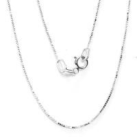 ราคา Princely Necklace สร้อยทองคำขาว 9K นำเข้าจากอิตาลี รุ่น BoxChain (3258072168)