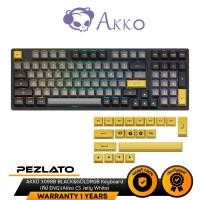 ราคา AKKO 3098B BLACK&GOLD RGB Keyboard (Akko CS Jelly White)(คีย์ ENG) (13995090195)