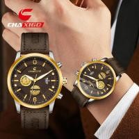 ราคา Chaxigo นาฬิกาผู้ชาย กันน้ำ 100% หน้าปัดใหญ่ 43mm ดีไซน์เท่ เรืองแสง สายหนัง สไตล์ธุรกิจ พร้อมส่ง 7281-220songkran (28831701869)
