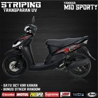ราคา สติ๊กเกอร์รังสี UV MIO SPORTY, MIO SMILE / STRIPING YAMAHA MIO 115 SPORTY MINIMALIST Mio amore (50461214645)