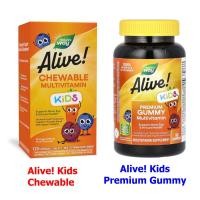 ราคา Nature's Way Alive! Kids Multivitamin: Chewable / Premium Gummy ให้เด็กเติบโต ด้วยวิตามินและแร่ธาตุครบถ้วน (21069699281)