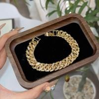 ราคา สร้อยข้อมือโซ่เพชรอิตาลีชุบทองทนทาน (46360637476)