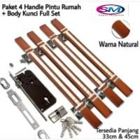 ราคา ชุดมือจับประตูบ้านสแตนเลส 45 ซม. มือจับประตูบ้านมินิมอล ตัวดึงล็อค มือจับประตู (27932959422)