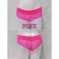 ราคา กางเกงชั้นในแบรนด์ Victoria's Secret PINK ไซส์ M สีชมพูแบบหวานเว่อร์ (26100482206)
