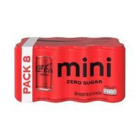 ราคา โค้ก ซีโร่ น้ำอัดลมสูตรไม่มีน้ำตาล Coke Zero Sugar 180ml. Pack8 (42880410288)
