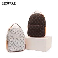 ราคา HOW.R.U กระเป๋าเป้ผู้หญิง ลายคลาสสิกสไตล์วินเทจ สีน้ำตาล/ขาว กระเป๋าเป้ขนาดเล็ก กระเป๋าแฟชั่นสำหรับไปเรียน ทำงาน (53060944144)