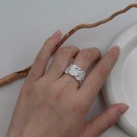 ราคา Chrome s925 Hearts Sterling Silver Seiko Niche Fashion Flower Ring (51208416541)