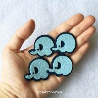 ราคา Elephant felt iron-on patch ตัวรีดผ้าสักหลาดรูปช้าง (312854378)