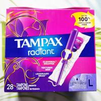 ราคา (Tampax®) Radiant Light Plastic Tampons 28 Count ผ้าอนามัยแบบสอด 28 ชิ้น เหมาะกับวันมาน้อย (19611177518)