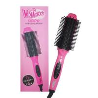 ราคา Vivi Girl Hair Curl Brush หวีแปรงไฟฟ้า 2in1 ยืดตรง ม้วนโรล ทำวอลลุ่ม (สีชมพู) (826194998)