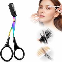ราคา คิ้วTrimmerกรรไกร,คิ้วTrimmerสําหรับผู้หญิงผู้ชาย,กรรไกรคิ้วพร้อมหวี,ลื่นคิ้วตัดEye Browมีดโกน,Eye Brow Shaperตัดกรรไกรเครื่องมือแต่งหน้า (สีดํา) LDCX (47861801453)