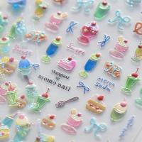 ราคา Tomoni สติ๊กเกอร์ติดเล็บลายเยลลี่ สติ๊กเกอร์ติดเล็บลายสตรอว์เบอร์รี่เย็น (44073404486)
