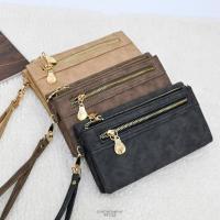 ราคา Chicbag [ พร้อมส่งในไทย ] กระเป๋าสตางค์ยาว2พับ หนังPUนุ่มลายหินอ่อน พร้อมสายคล้องมือ PA-732 (42904978907)