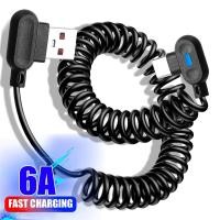 ราคา สายชาร์จเร็ว 6A สั้น แบบหัวมุม 90° USB A เป็น Type C สำหรับโทรศัพท์ Samsung, iPhone, Xiaomi, สายชาร์จไนลอนถักที่ทนทาน พร้อมการซิงค์ความเร็วสูง (41114056688)