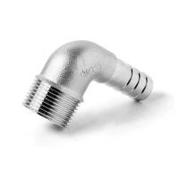 ราคา "-2" 1/8 BSPT เกลียวนอก 6 8 10 12 14 15-50mm ข้องอสายยาง 90 องศา อุปกรณ์ท่อสแตนเลส 304 "-2" (40957648902)