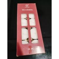 ราคา เทียนถ้วยไร้กลิ่นกล่องแดงแพค10ชิ้น (25095924117)