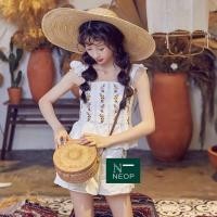 ราคา นีโอป หวายกระเป๋าเปล่าทรงกลม - พร้อมสายหนัง กระเป๋าสะพายข้าง - อ่อนเยาว์เหมาะสําหรับหลายรูปแบบสําหรับผู้ชายและผู้หญิง (27550054474)