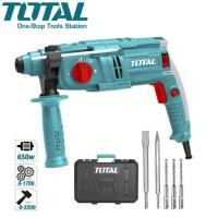 ราคา TOTAL สว่านโรตารี่ 3 ระบบ 650 วัตต์ ขนาด 22 มม. รุ่น TH306236 ( Rotary Hammer ) สว่านเจาะปูน สว่านเจาะคอนกรีต (20994199720)