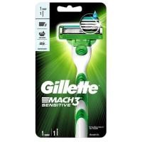 ราคา Gillette Mach3 Sensitive ยิลเลท มัค3 เซนซิทีฟ มีดโกนหนวด มีดโกน (ของแท้) (22437364212)