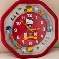 ราคา นาฬิกาแขวน HelloKitty การ์ตูนนาฬิการถไฟขนาดเล็กที่สามารถขับรถไฟกลับบ้านได้ KT นาฬิกาแขวนผนังหมุนแปด (48557378069)