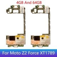 ราคา Original สําหรับ Moto Z2 Force XT1789 เมนบอร์ดโทรศัพท์มือถือแผงอิเล็กทรอนิกส์เมนบอร์ดวงจรชิปแผ่น 4GB และ 64GB (43130313878)