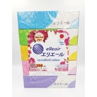 ราคา [แพ็ค5กล่อง]กระดาษเช็ดหน้า เอลิแอล elleair 180แผ่น/กล่อง นำเข้าจาก (4644245677)