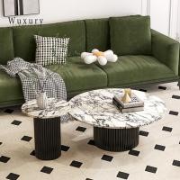ราคา Wuxury furniture โต๊ะกลางโซฟา TOPหินarabescato นำเข้า สวยหรู โต๊ะหินอ่อน โต๊ะกลม ส่งฟรี (27919714505)