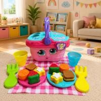 ราคา ของเล่นตะกร้า หยอดบล็อก สอนภาษาอังกฤษ Leapfrog Shapes & Sharing Picnic Basket ของเล่นตะกร้ากดมีเสียง มีไฟแท้มือสอง (25145128460)