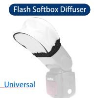 ราคา Universal Camera Flash Bounce Diffuser Speedlite Softbox Replacement for Canon Nikon Sony Godox V860 on-Camera Flash (46256392647)
