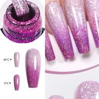 ราคา ชุดยาทาเล็บเจลเปลี่ยนสีตามอุณหภูมิแบบอุ่น, สีไล่เฉด, เจลกึ่งถาวร, แฟชั่นเล็บ, เหมาะกับมือใหม่ ทําเองได้ง่ายๆ (45260322266)