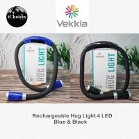 ราคา [Vekkia] Rechargeable 4 LED Neck Book Light, Black & Blue ไฟ LED แบบคล้องคอ แบบชาร์จได้ ไฟฉาย ไฟอ่านหนังสือ (14706689294)