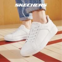 ราคา Skechers สเก็ตเชอร์ส รองเท้าผู้ชาย Men Court Break Street Shoes - 183177-WHT - Air-Cooled Memory Foam (26307787104)