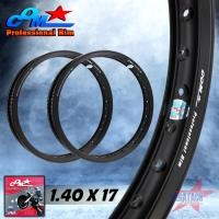 ราคา ล้อ COM 1.40 X 17 รางน้ำ สีดำ จำนวน 2 วง วงล้อคอม ทรง รางน้ำ ขนาด 1.40 ขอบ 17 ของแท้ การันตีของแท้ 100% วงล้ออลูมิเนียม (44662273006)