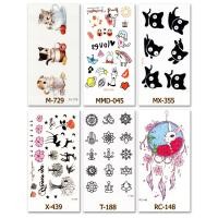 ราคา Tattoo Minimal ลาย ตาข่ายดักฝัน กระต่าย กวาง ดอกไม้ กุหลาบ Rose ต้นไม้ ไม้กางเขน แมวดำ โอม แมว Cat แท็ททู สติ๊กเกอร์ (9653469145)