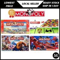 ราคา Monopoly Board Game Trading Property Game Global Village 2 in 1 Heroes & Spiderman Classic Monopoli Juตะวันเศรษฐี (46052235014)