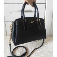 ราคา COACH MINI SAGE CARRYAL F28977 (Black/Light Gold) / Coach ถัง 9" ของแท้ % (6432336271)