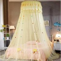 ราคา ผ้าคลุมเตียงลูกไม้ ☢ 4 สี โดมแขวนมุ้งกันยุง สำหรับเด็ก เครื่องนอนเด็ก โดมผ้าคลุมเตียง ตกแต่งห้อ (44353945633)
