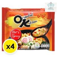 ราคา mama ok oriental kitchen มาม่า มาม่าโอเค ออเรียนทัลคิตเชน บะหมี่กึ่งสําเร็จรูป hot&spicy รสฮอตแอนด์สไปซี 85 ก. x 4 (29084268057)