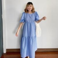 ราคา SCOTT DRESS I เดรสยาวลายสก็อตแขนตุ๊กตา ทรงยิปซีสามชั้น (8485982298)