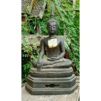 ราคา พระเชียงแสน สิงห์3 หน้าตัก8นิ้ว พระพุทธรูปโบราณ ศิลปะล้านนา กับศิลปะสุโขทัย (40680192509)