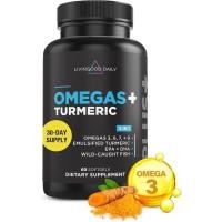 ราคา Livingood Daily Omega 3 6 9 Plus Turmeric Curcumin 60 Softgels Oil Omega 3 s (EPA & DHA) สําหรับผู้ชายและผู้หญิง Joint Heart Health and Metabol Made in USA (45508987158)