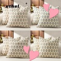 ราคา ETHEL ปลอกหมอน,ลายดอกไม้สไตล์วินเทจโยนหมอน,18x18in โพลีเอสเตอร์สองด้านรูปแบบปลอกหมอนอิงตกแต่งบ้านไร่ (56612067017)