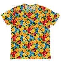 ราคา เสื้อยืดแตงโมคอกลมลายดอกโปเชี่ยล (25643222378)