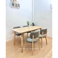 ราคา Iron Wood House ส่งฟรี✨ INDY TABLE + AKIN CHAIR ชุดโต๊ะอาหาร 4-8 ที่นั่ง โต๊ะไม้ยางพาราประสาน พนักพิงหุ้มเบาะ นั่งสบาย (28959830556)