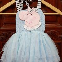 ราคา ชุดกระโปรงฟรุ้งฟริ้งสีฟ้าลายหมู Peppa Pig (1667178024)