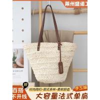 ราคา กระเป๋าสานแกลบข้าวโพดฤดูร้อน, กระเป๋าลำลองและอเนกประสงค์, กระเป๋าชายหาดไหล่เดี่ยวสไตล์เดียวกันสำหรั (24483135745)