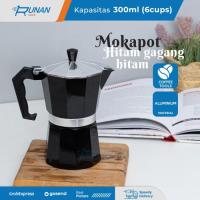ราคา Mokapot 6 Cup Black - เครื่องชงกาแฟเอสเปรสโซอะลูมิเนียม Moka Pot 300 มล (40305776584)