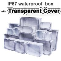 ราคา F-type transparent waterproof box Outdoor monitoring box Outdoor waterproof junction box ABS Plastic terminal seal switc (28141302377)